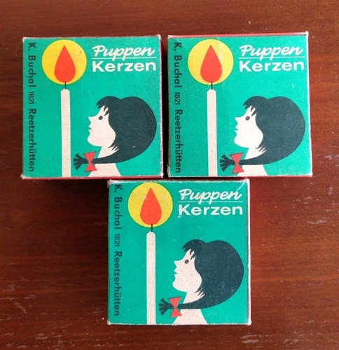 Ddr puppenkerzen bunt - ddr,