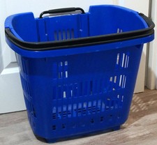 Einkaufskorb mit Rollen ausziehbare Griff Shop&Roll-Korb Kunststoff blau Trolley