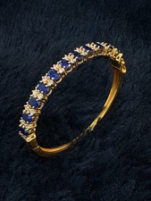 10ct simulierter blauer saphir - simulierter,
