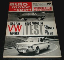 AMS 22/65 Test NSU 110, Test