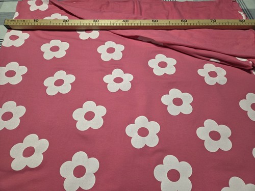 Sommersweat blumen pink 50cm - sommersweat,