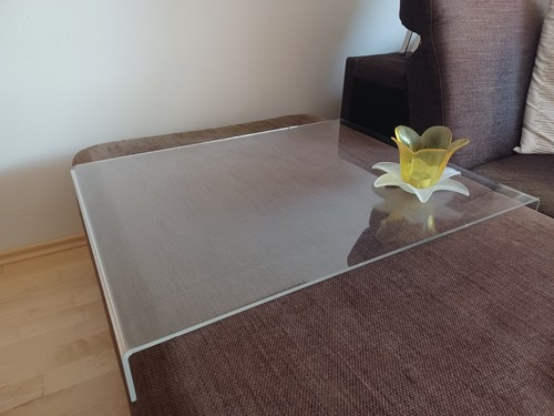 Hockerauflage aus acrylglas - aus,