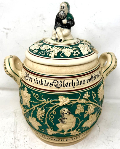 Steingut topf bowle mit deckel - steingut,