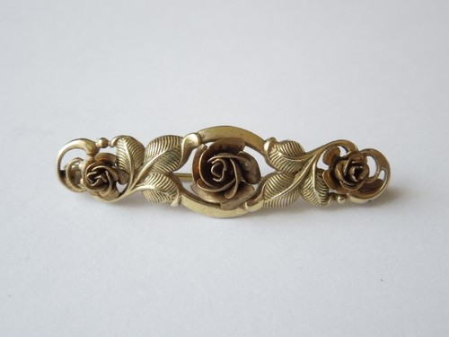 Brosche vintage goldfarben