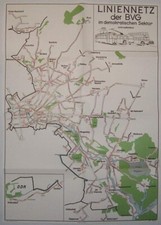 Liniennetz BVG Ost 1957