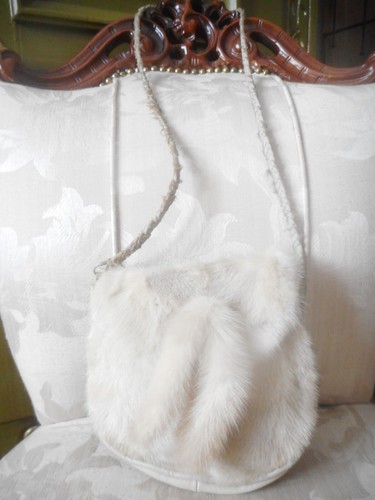 Vintage nerz pelztasche mit - vintage,