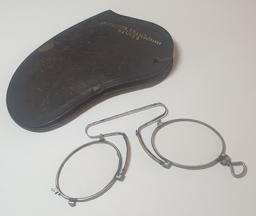 Antiker zwicker brille mit - antiker,