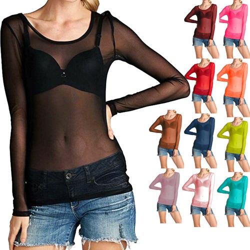 Damen herren mesh langarm - ,