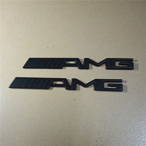 Matte black amg metal - 2x,