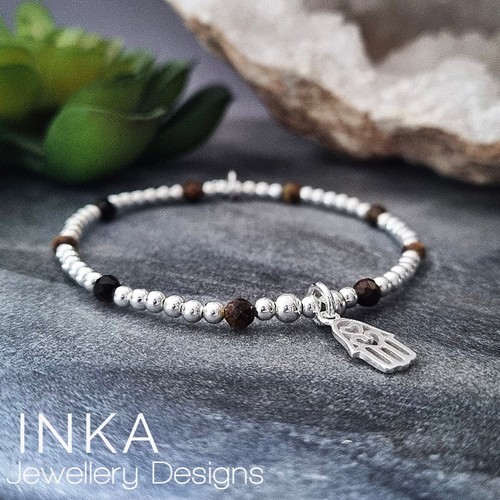 925 sterling silber tigerauge - 925,