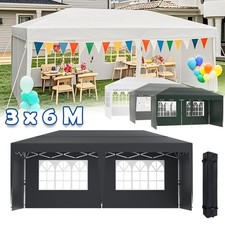 Faltpavillon Pavillon Faltbar UV Gartenpavillon Klappzelt Partyzelt Zelt 3 x 6 m