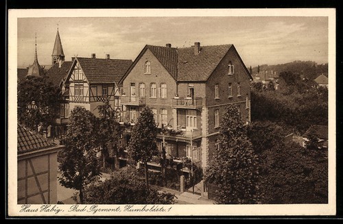 Ansichtskarte bad pyrmont - bad,