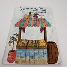 Handgemalt Aquarell Karte Bild