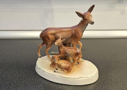 Antike porzellanfigur reh mit - antike,