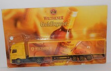 GRELL Ho 1/87 Lastwagen Anhänger Lkw Trailer MB Axor Wilthener Gold Krone IN