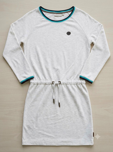 Naketano damen shirtkleid grau - shirtkleid,