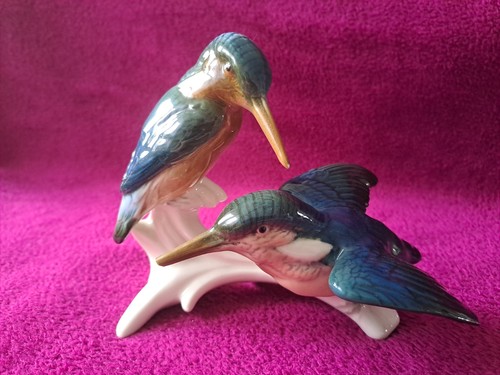 Porzellanfigur eisvogel paar - eisvogel,