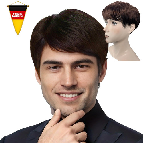 Herren perücke braun cosplay - herren,