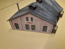 Kibri H0 39452 9452 Ringlokschuppen Ottbergen gebaut und toll gealtert