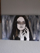 Leinwand bild schwarz - schwarz, weiß