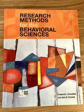 Research Methods For The Behavioral Sciences - 6e