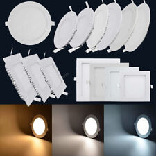 LED Panel Einbaustrahler 230V Spots Flach Einbauleuchte Rund/Eckig Deckenleuchte
