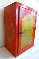 GROSCH TEE Blech Dose Schrank H 40 x B 29 x T 17,5 Vintage