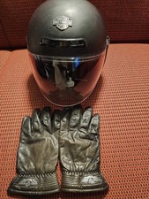 Harley-Davidson Helm Jacke Gr. XXL T- Schirt Lederjacke und Motart Handschuhe 2