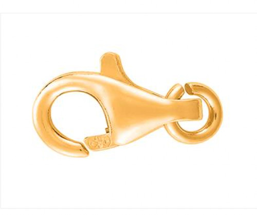 585er gelbgold karabinerhaken - gelbgold,
