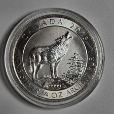 Silbermünze Canada Three