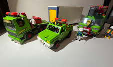 Playmobil 4084 Baustelle Mega Set LKW Tieflader Kran Schwertransport in OVP