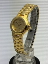 BULOVA LONGCHAMP AUTOMATIC DAMENARMBANDUHR VERGOLDET 1990 NOS UNGETRAGEN