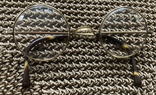 antike Herren Brille Original Glas Messing vor 1950