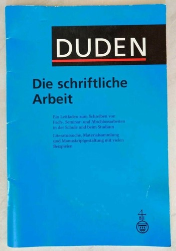 Duden die schriftliche - "die,