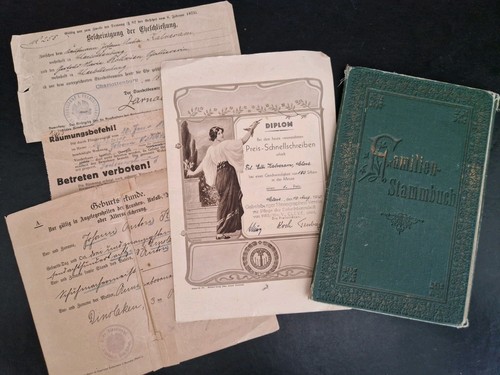 Altes familienstammbuch - altes,