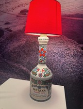 Metaxa Grande Fine Porzellanflasche Lampe 80Jahre