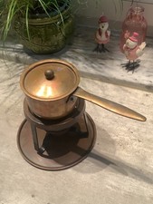 Kupfer Butterpfännchen mit