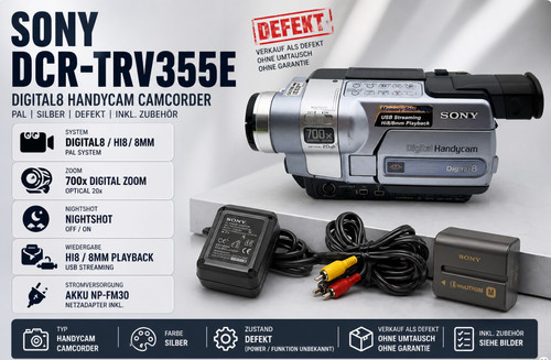 Sony dcr trv355e pal digital8 - sony,