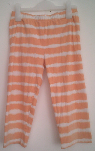 Orange weiß gestreifte kurze - orange/weiß,