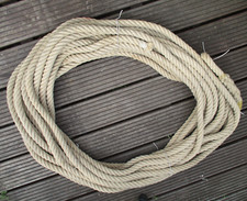 Hanfseil, 50 Meter !!! Naturfaser- Seil, 4 Kardeelen mit einem gespleisstem Auge