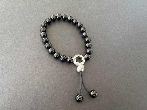 Montblanc onyx silver bracelet - montblanc,