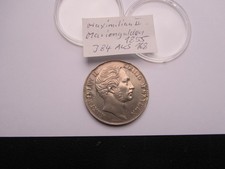 BAYERN  MAXIMILIAN II KOENIG V BAYERN Mariengulden  1855 J.Nr.84  900er Silber