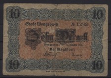 14423a notgeld wongrowitz - -,