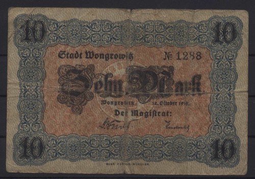 14423a notgeld wongrowitz - [14423a],