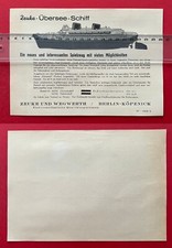 DDR Reklame Prospekt Blatt