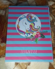 Einhorn Zeugnismappe Zeugnis