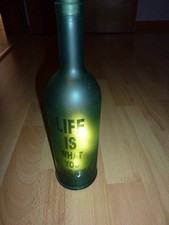Led Flasche, Grün , 30 cm