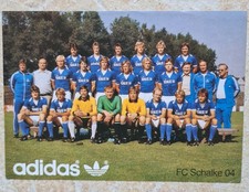 Schalke 04 Mannschaftskarte 1977 Mannschaftsbild S04 mk Maric Rausch Fischer ak