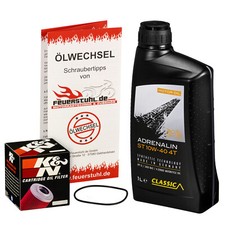 Ölwechselset Adrenaline/K&N
