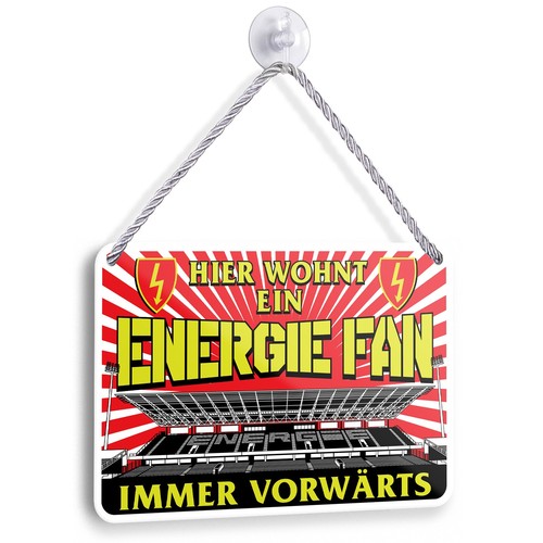 Blechschild energie fan - blechschild,